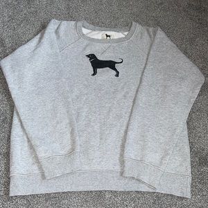 The Black Dog gray crew neck sweatshirt